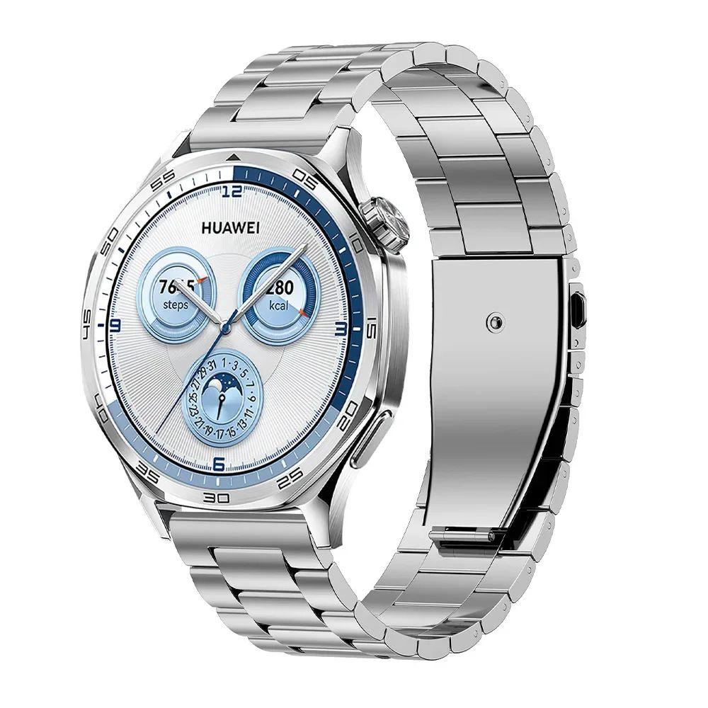 

Ремешок из нержавеющей стали 22 мм для Huawei Watch GT 5 Pro 46 мм GT5 GT4 GT3 GT2 GT Браслет Correa для Huawei Watch 4/3 Pro 22mm universal серебряный
