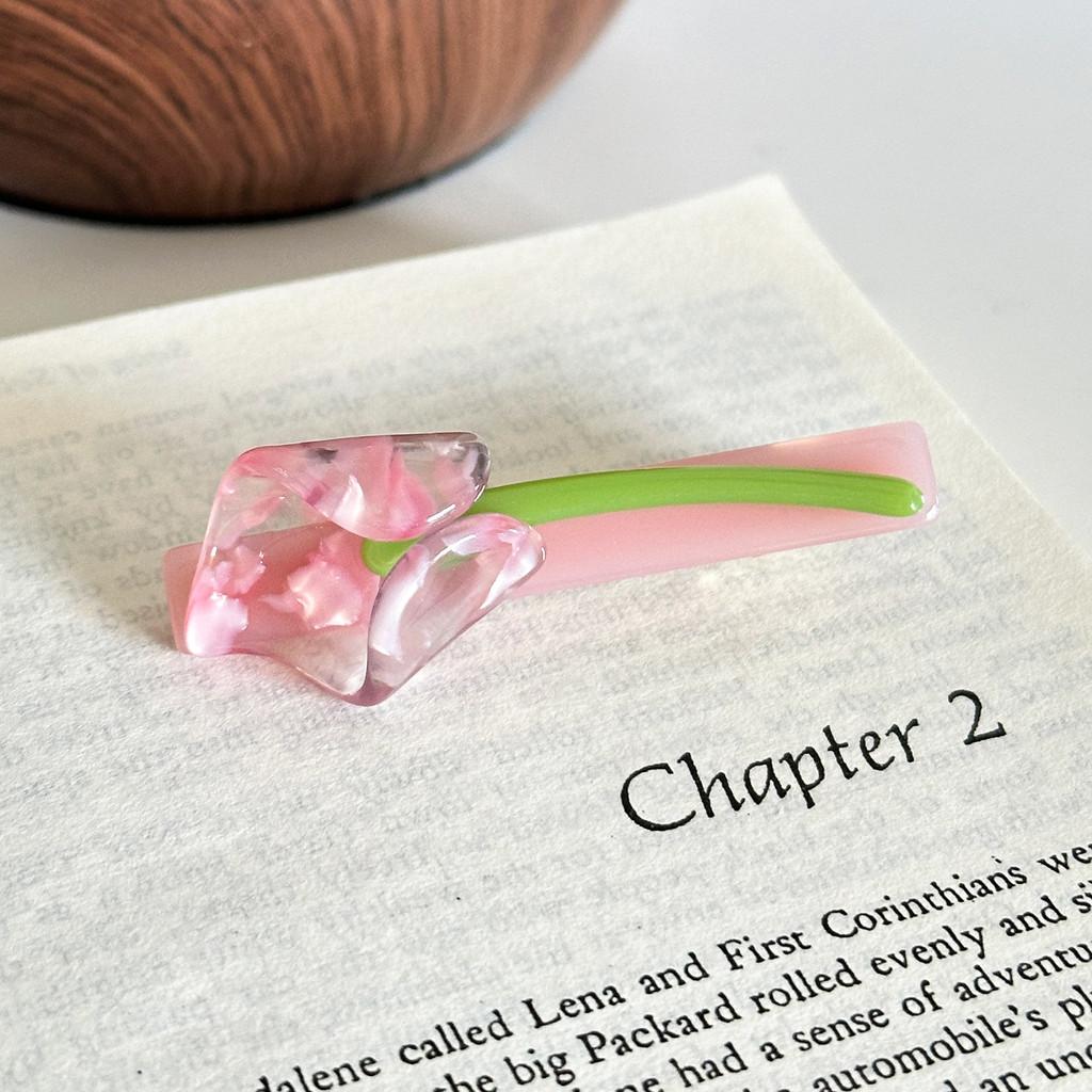 Adorable Flower Pattern Acetate Hair Claw Clip For Women Stylish And Trendy Design
