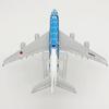 A380 Metal Aircraft 16cm Japan ANA Series 1:400 Green/Blue/Orange Sea Turtle Airplane Alloy Model for Aviation With Base Gifts