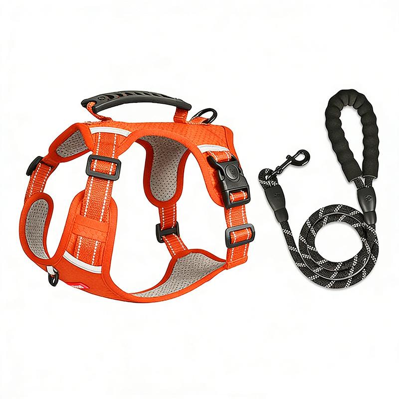 No Pull Dog Harness Leash Set for Medium Large Dogs, Anti-Escape Pet Vest Harness for Shiba Inu Corgi Golden Retriever