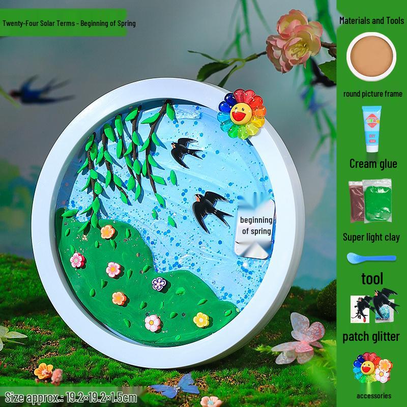 Children's DIY Creative Plate Painting Kit - Shell Design Ornaments