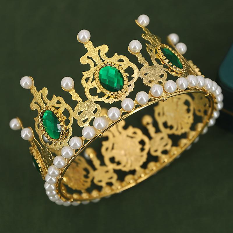 Свадебная корона головной убор цветной кристалл королева украшение на день рождения торт — фото 7