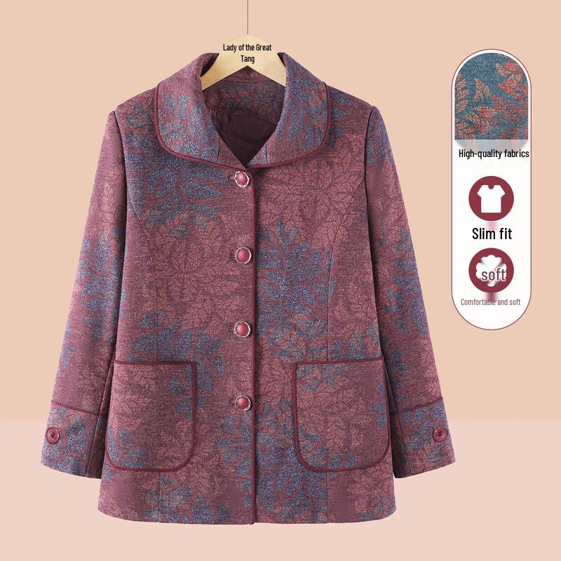 YUZHAOLIN Women s Fleece Lined Lapel Cardigan Jacket 4XL