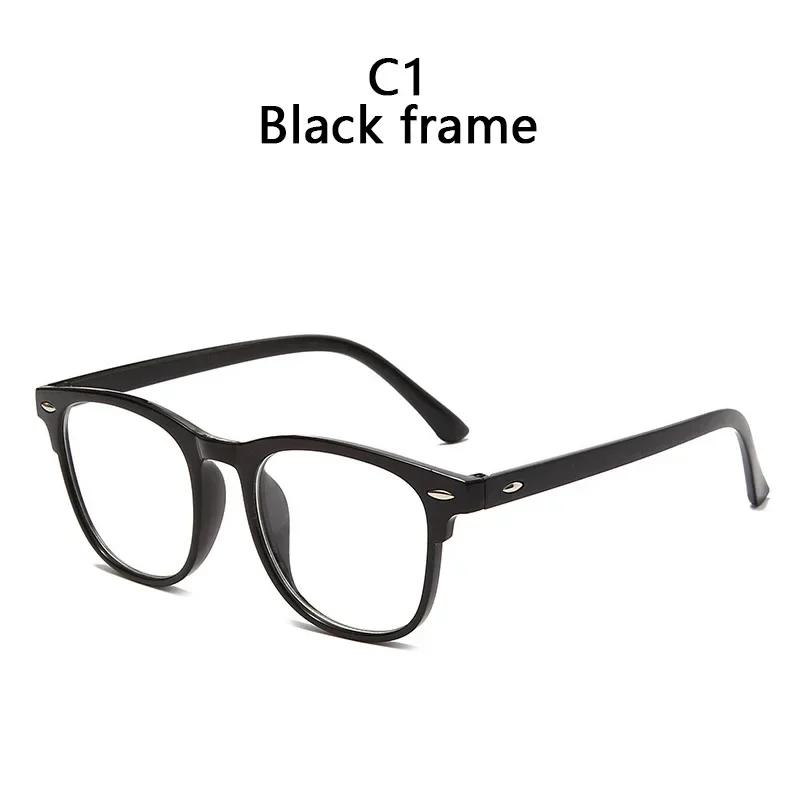 2024 Korean Retro Transparent Computer Glasses Women Anti Blue Light Square Eyewear Blocking Optical Spectacle Eyeglass Glasses