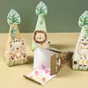 Jungle Animals Box Candy Box Birthday Party Decoration Triangle DIY Candy Box Safari Wild One Birthday Decor Kids Baby Shower