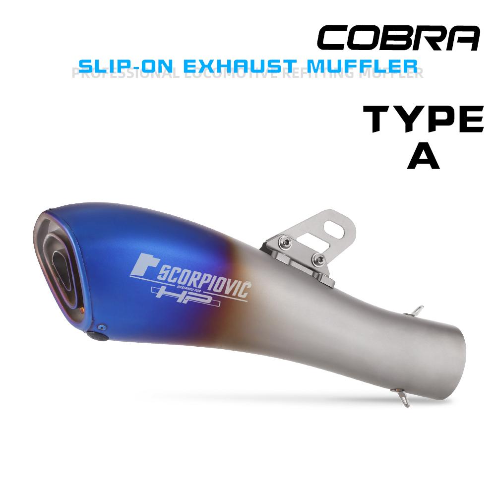 Universal Escape Moto Motorcross Exhaust Motorcycle Pipe Muffler for Ninja Z 400 250 Z900 ZX6R XMAX300 GSX1300R TYPE-A