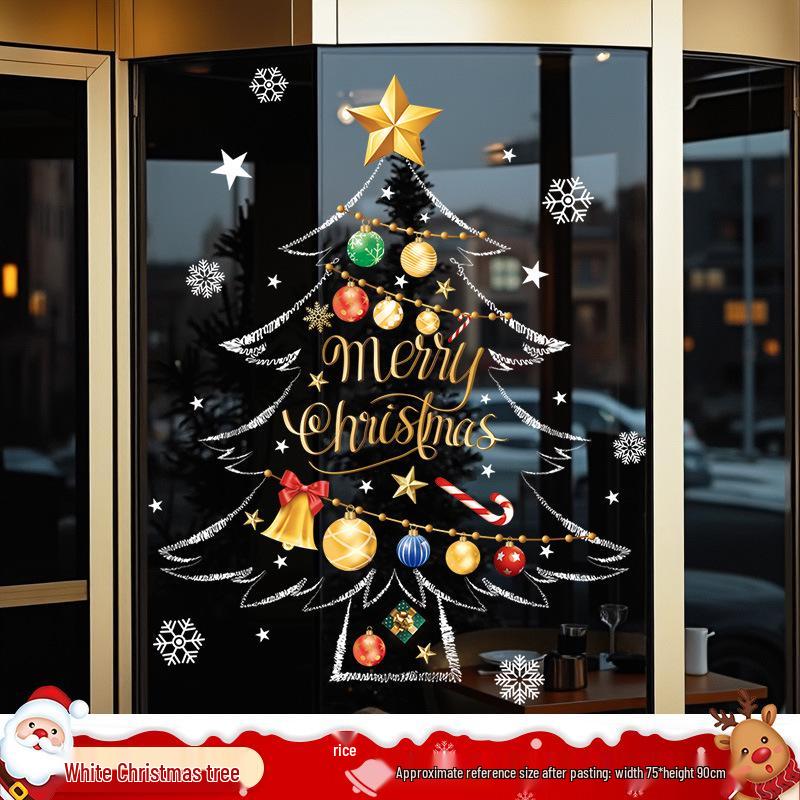 Santa Claus Window Cling Christmas Decoration Decal