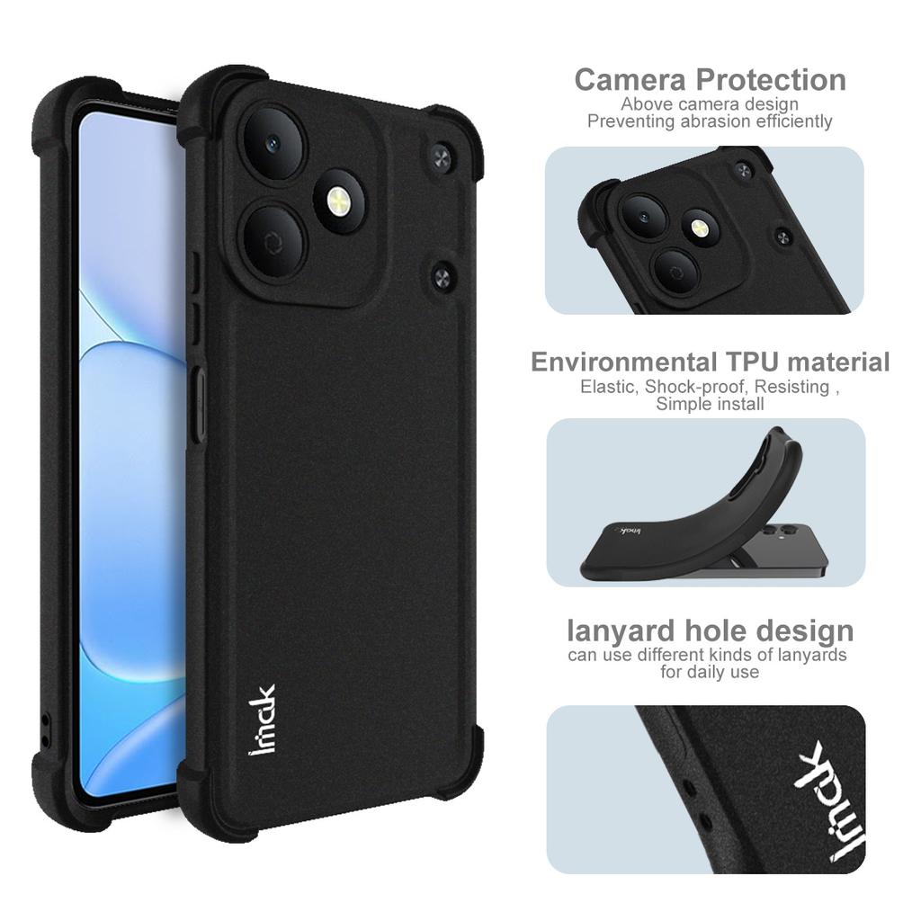 Per Custodia Telefono Realme Note 80 4G IMAK Resistente agli Urti Opaca Morbida