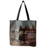 European & American Style Printed Canvas Bag: Large-Capacity Handbag, Cute Korean Shoulder Bag, Perfect for Moms & Students