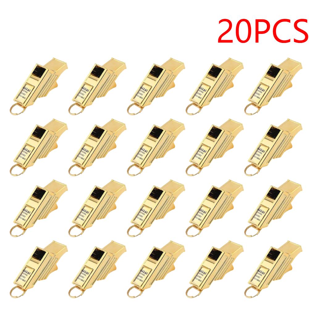 1-20PCS Professional Referee Whistle Soccer Football Training Equipment Sports Teacher Portable Emergency Whistle with Rope