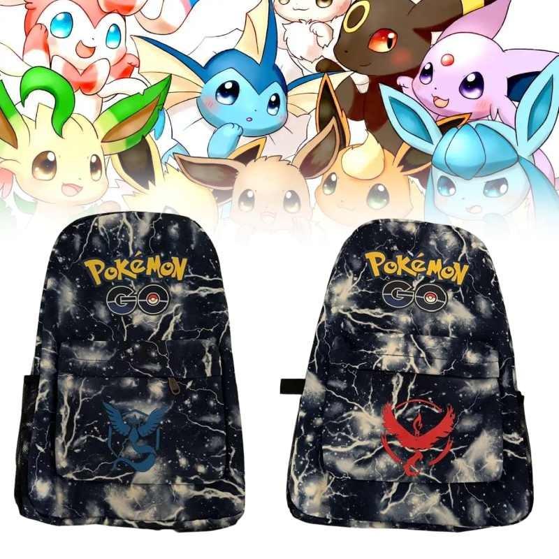 Pokmon Backpack With Waterproof Oxford Fabric For School Students