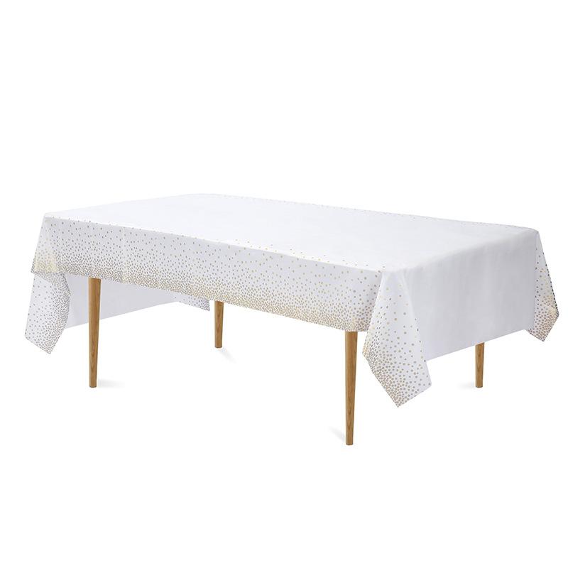 Polka Dot Party Tablecloth PEVA Waterproof and Oil-proof Disposable Party Tablecloth Party Tablecloth