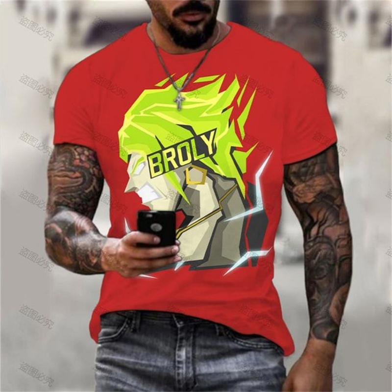 Vegeta Dragon Ball Z Goku Men's T Shirt Trend Streetwear Cool Harajuku GYM Oversized 110-6XL O-collar Short Sleeved Anime Saiyan