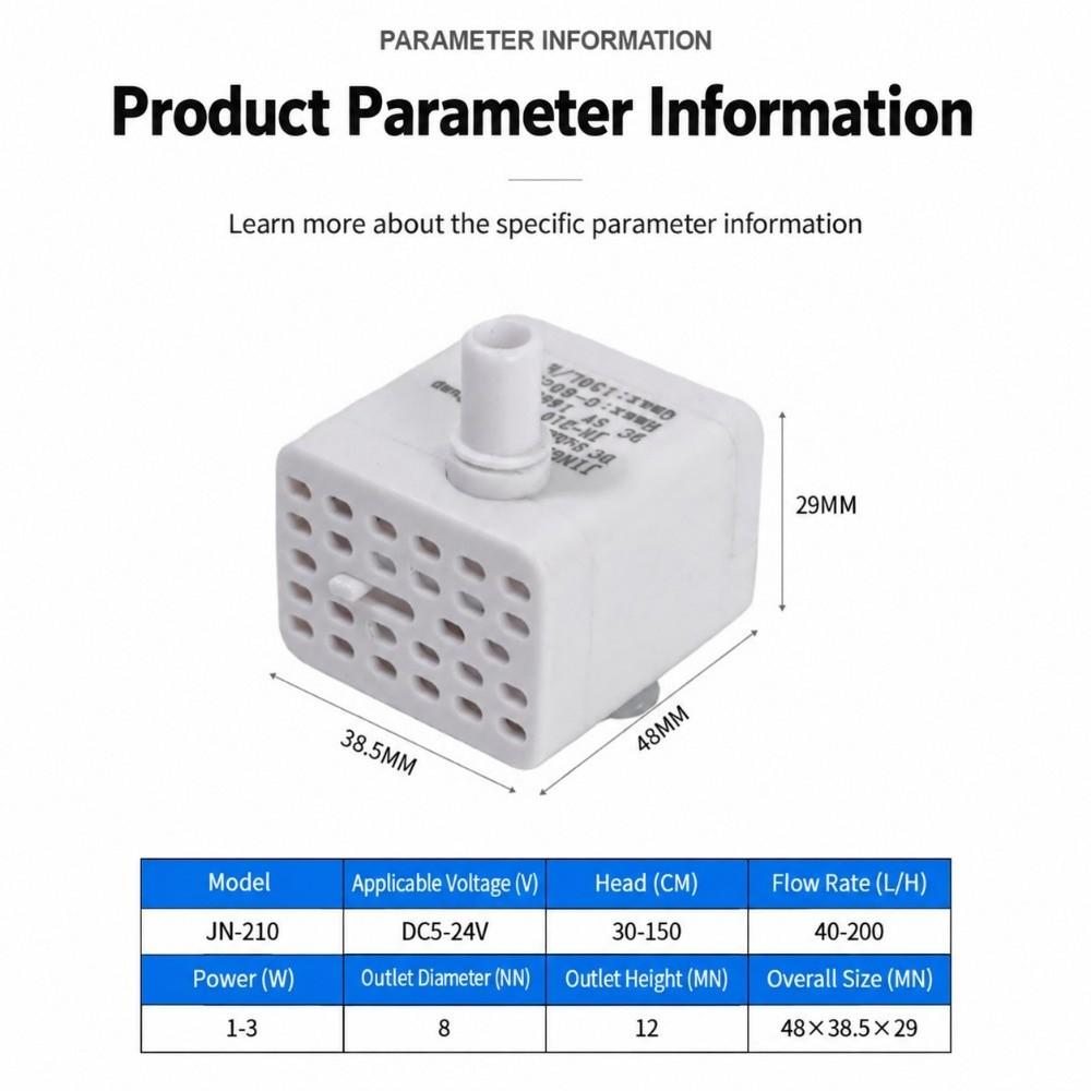 Silent Operation Pet Water Dispenser Pump DC 5V Submersible Water Pump Pet Waterer For Dogs