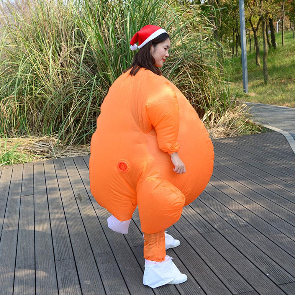 Christmas Inflatable Costume Waterproof Flame Retardant Blow Up Thanksgiving Turkey Costume For Festival Party