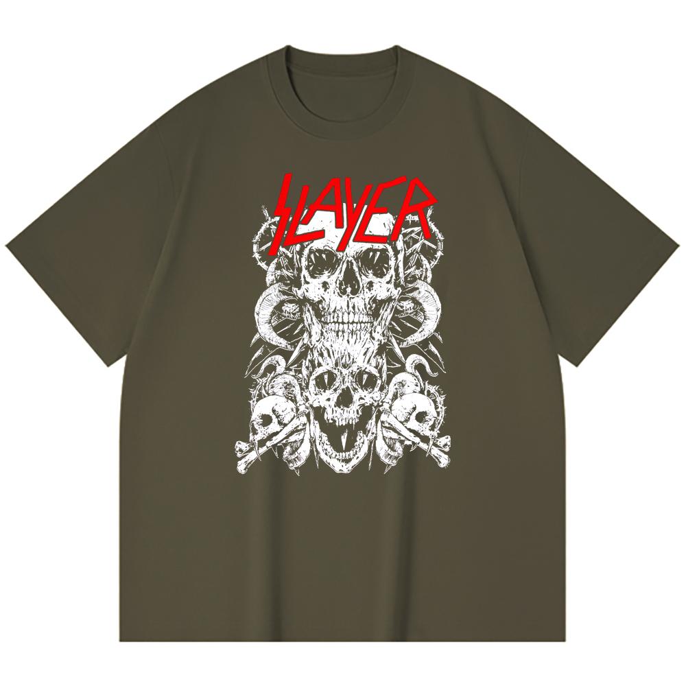 230 g/m² 100% Baumwolle Heavy Metal T-Shirt Rockband Beliebte Musik Druck Unisex Schweres Baumwoll-T-Shirt