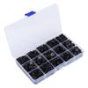 2575Pcs Plastic Eyes and Noses Pack Safety DIY Craft Kit Set with A Storage Box for Toy DollBlack