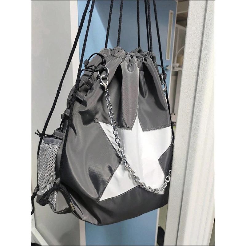 Star Bag, Dirt-resistant, Drawstring Backpack, Versatile, Drawstring Bag