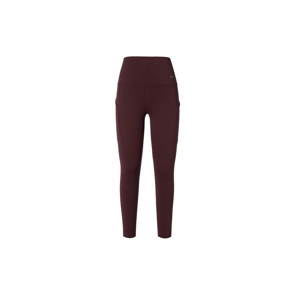 Nike High-Waisted Slim-Fit Casual Sports Pants Women Bottoms Deep-Brown DQ5898-227