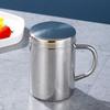 1Pcs Double Layer Water Cup Drink Beer Tea Juice Tea Cup Durable Stainless Steel Mug