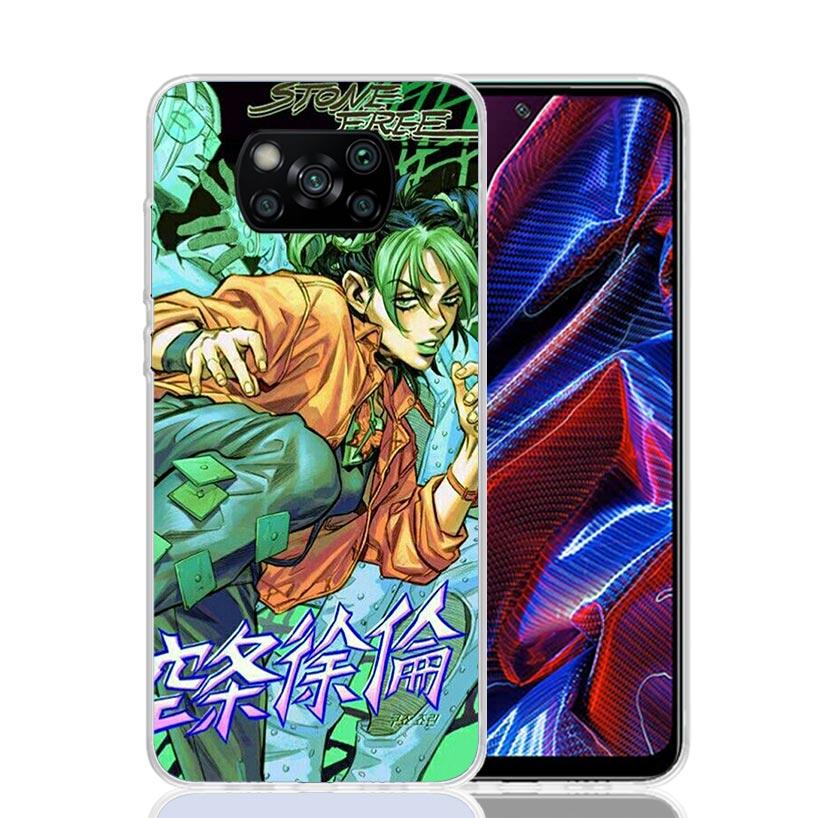 JoJo Bizarre Adventure Jolyne Cujoh Phone Case For Xiaomi Poco X7 X6 X5 Pro F7 Ultra Redmi 15C 15 13 13C 12 12C 10 10A 10C 9 9A
