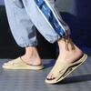 Fashion Fashion Couples Slippers 2025 Summer New Men's Slippers Home Bathroom Couples Slippers Non-slip Flat Slipper Couples Flip Flops