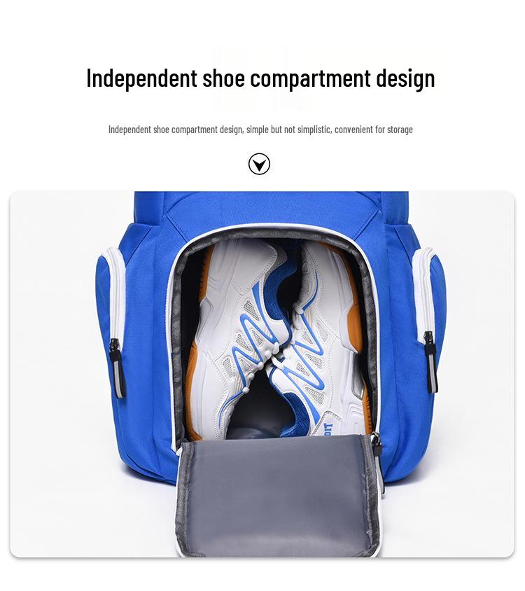 Large Capacity Unisex Sports Backpack - Lightweight, Multi-pocket Shoulder Bag for Basketball and Fitness Travel