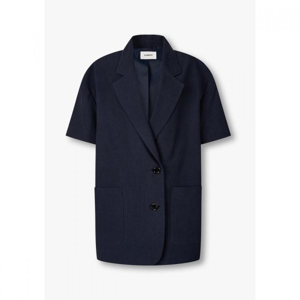 Studio Tomboy Women Short Sleeve Two Button Jacket 9106212092