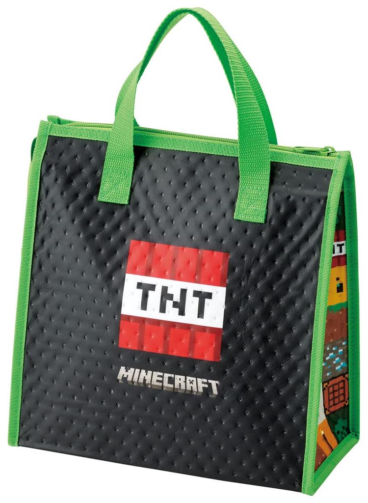 Skater Lunch Bag Insulated Non-Woven Fabric Minecraft Boy's FBC1-A 26.5×27cm