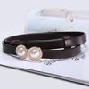 Product Category Womens Genuine Leather Belt With Pearl Decor For Casual Fashion And Elegant Styling