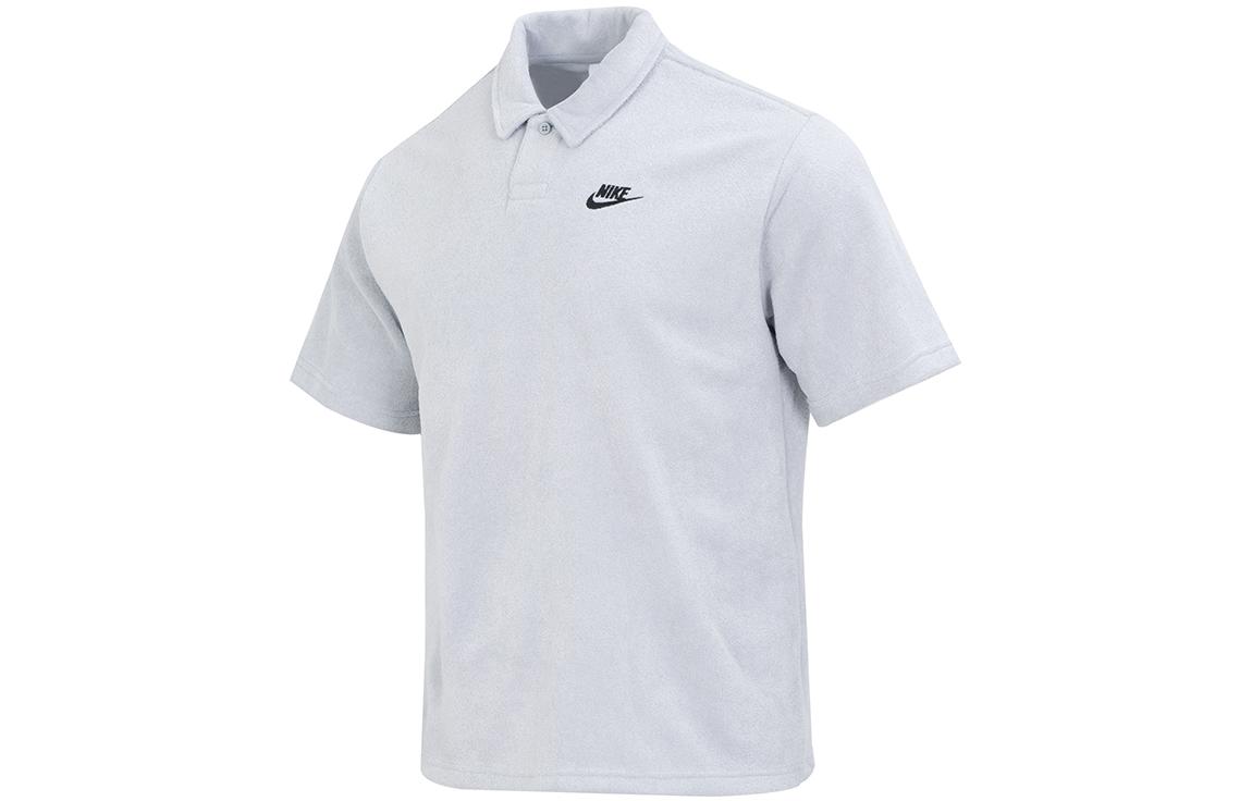 Nike Polo Shirts Men s Gray Polo Collar Moderate Straight Fit DX0740-012 XXL