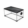 Spotted Gecko Enclosure Anti-Prevent Exit Design Panoramic Glass Enclosure Transparent Arachnid Enclosure Sturdy Construction