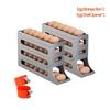 4 Layers Automatic Rolling Egg Holder Refrigerator Egg Storagebox Large Capacity Space Saving Kitchen Refrigerator Egg Dispenser