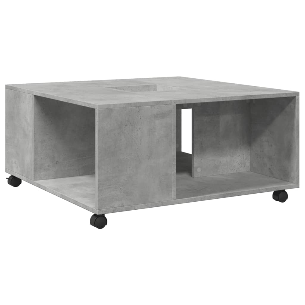  Coffee Table, Concrete Grey, 80x80x40 Cm