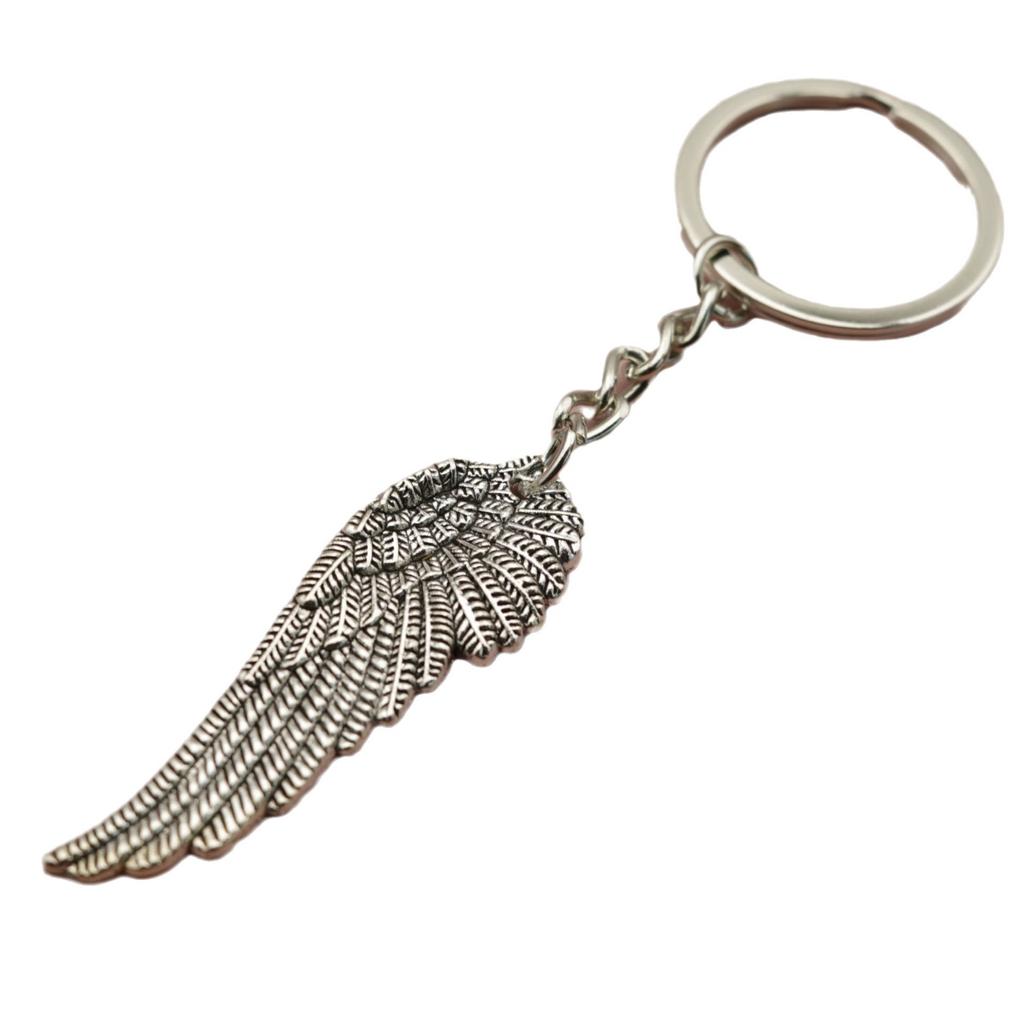 Schmuck, Minimalistischer Feder-Schlüsselanhänger-Anhänger