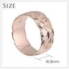 Hawaiian Jewelry Ring Pink Gold Color 8mm Wave Plumeria Cutout Jewelry [LocoMocoAloha] [Genuine Product]