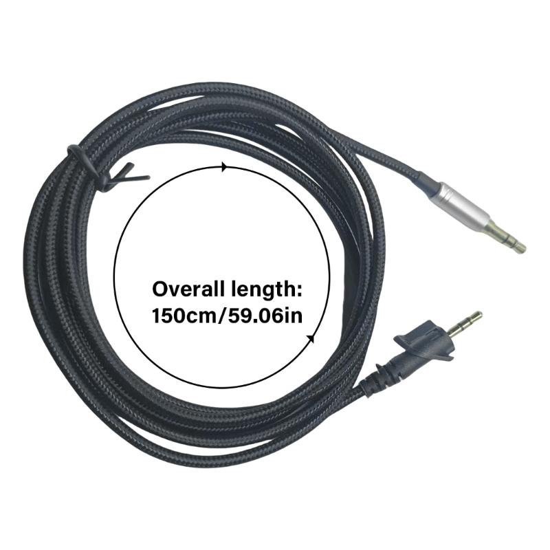 4.9ft Weaving Cable for AE2 Headphone with Inline Control Replacement Headset Wire Connection Line