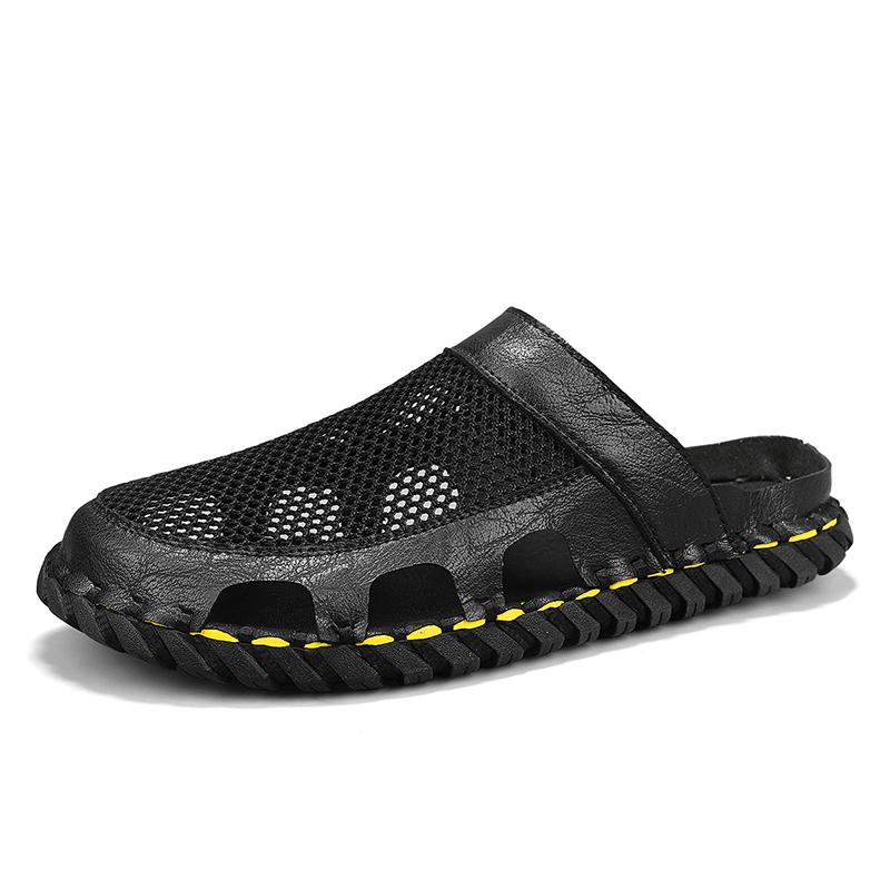 New Leather Men's Casual Sandals Handmade Beach Sandals Man Sandalias Para Hombre Leather Sandal For Men Sandalia Masculina