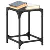 VidaXL Coffee Tables with Black Glass Top 2 Pcs 30x30x40 Cm Steel, Side Table, Living Room Table, Tea Table, End Table 845953