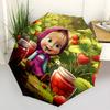 1pc Masha and the Bear Automatic Folding Umbrella, Portable Collapsible Design, Casual Outdoor Accessory L1127084
