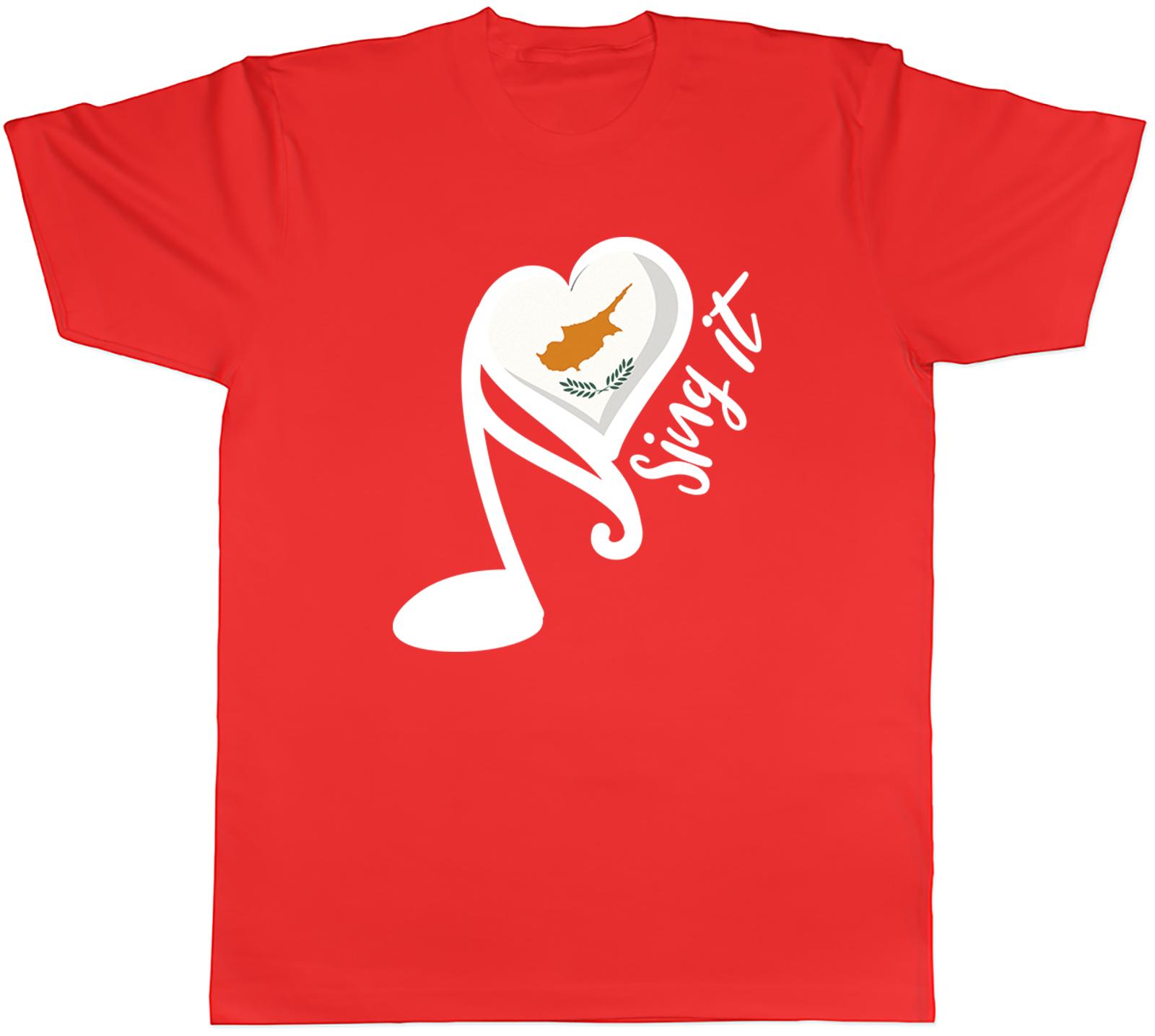 Cyprus Song Contest Unisexs TShirt Music Singing Unisex Tee Gift S