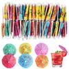 KDSSYFT Cocktail Set of Toothpick Mini Paper Hawaiian Umbrella Cocktail Fruit Food Party Commercial Use Umbrellas, 50, Umbrellas, Umbrellas, Picks,