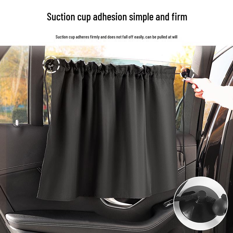 Car Privacy Sunshade Curtain: Front & Rear Partition, No-Drill, Anti-Peep, Air Conditioning Block, Sun Protection