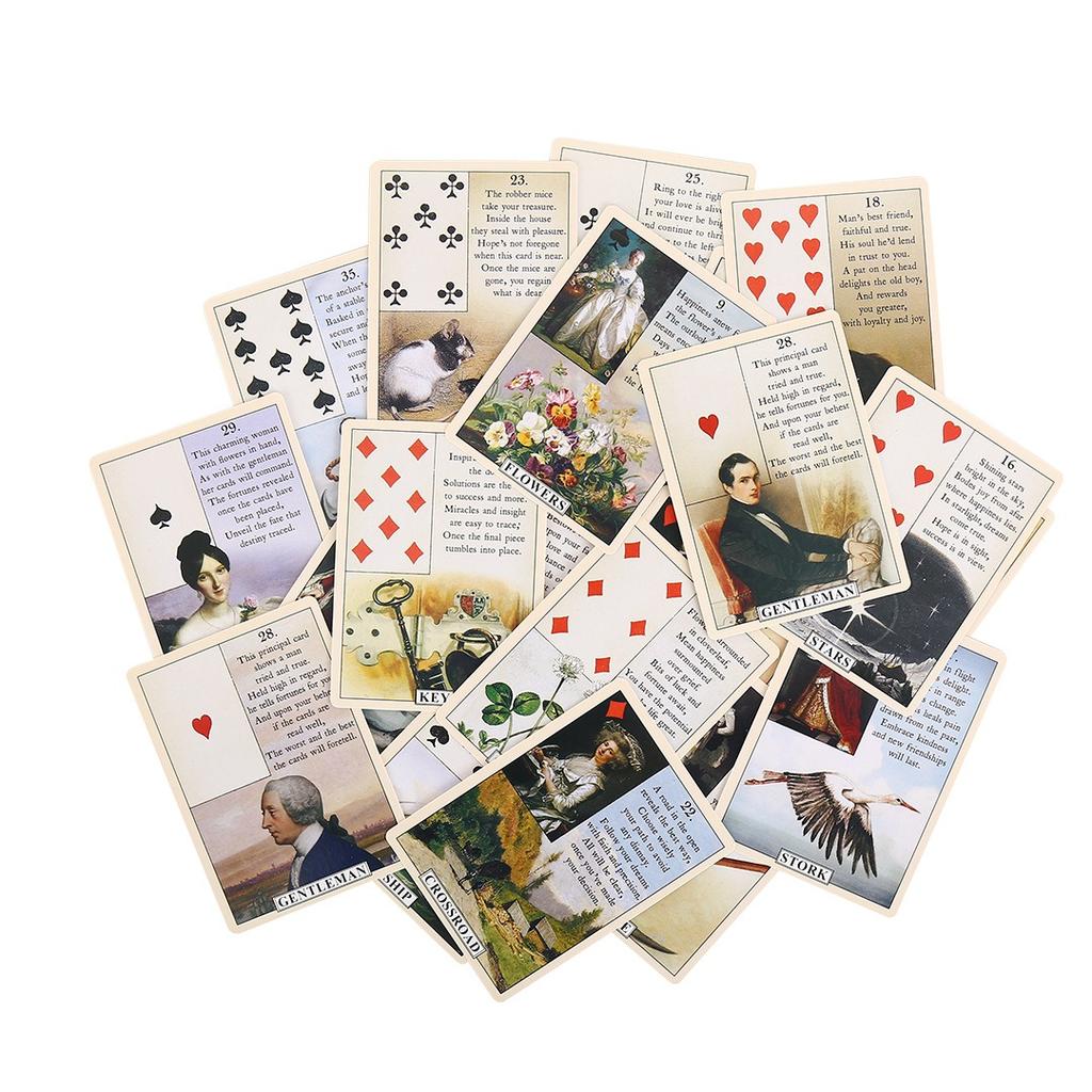 Blue Bird Lenormand Oracle Cards A 38 Tarot Deck Card English for Divination Board Game