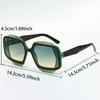 Oversized Fashion Sunglasses Men New Candy Color Rim Gradient Casual Shades Women Brand Design Beach Vacation Sun Glasses