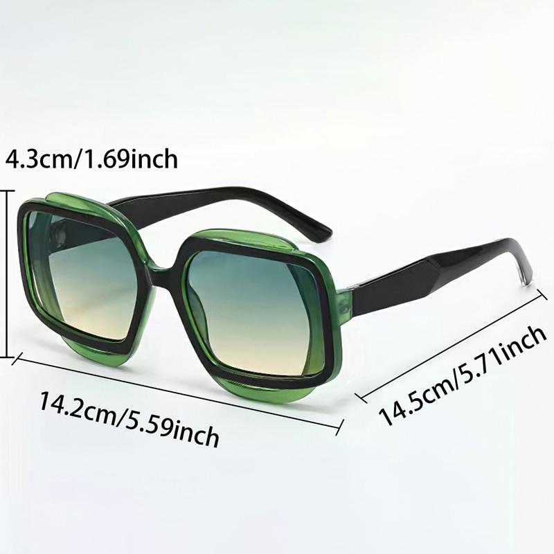 Oversized Fashion Sunglasses Men New Candy Color Rim Gradient Casual Shades Women Brand Design Beach Vacation Sun Glasses