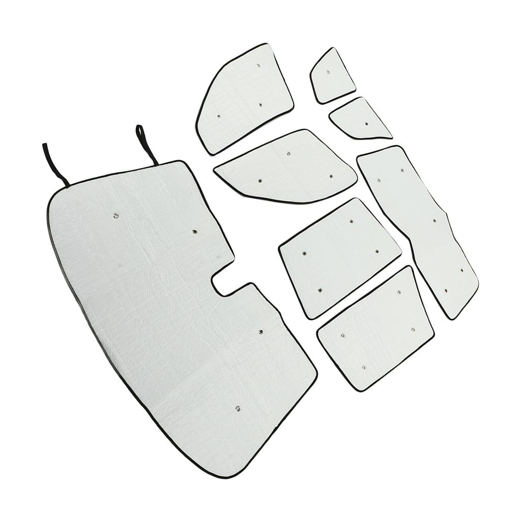 8 Pezzi Parasole per Parabrezza Auto Parasole per Finestrino Auto Copertura Scudo Termico con Ventose per X3 E83 2006‑2010