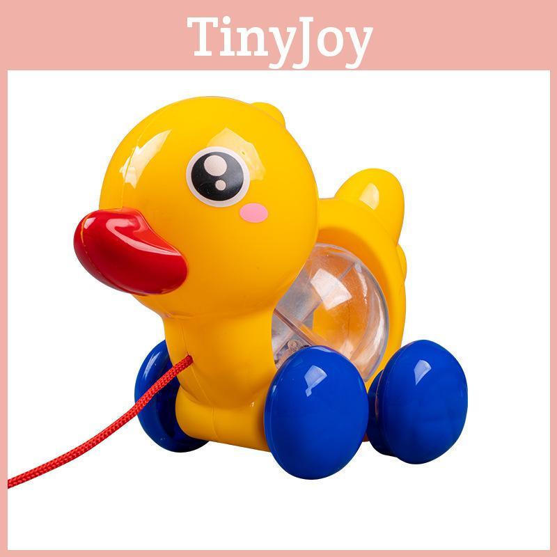 Plastic Educational Play Car With Rope Connected Duck For Kids Ages 1 To 3