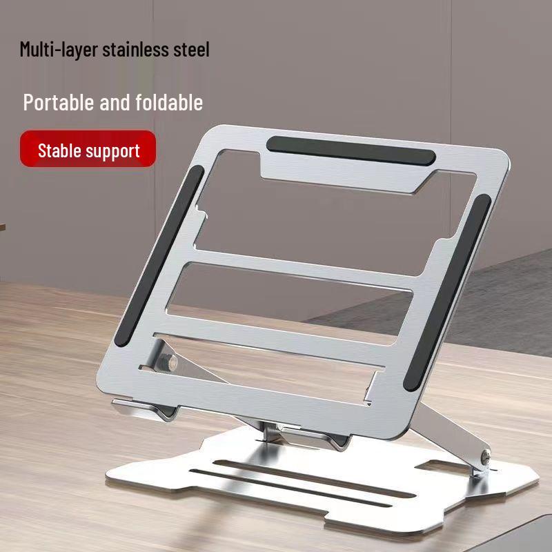 Portable Foldable Alloy Stand for Laptops, Notebooks, and Tablets - Durable Multifunctional Heat Dissipation