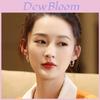 S925 Silver Needle Heart-shaped Minimalist Earrings For Women 2021 Summer Trendy Student Ear Studs